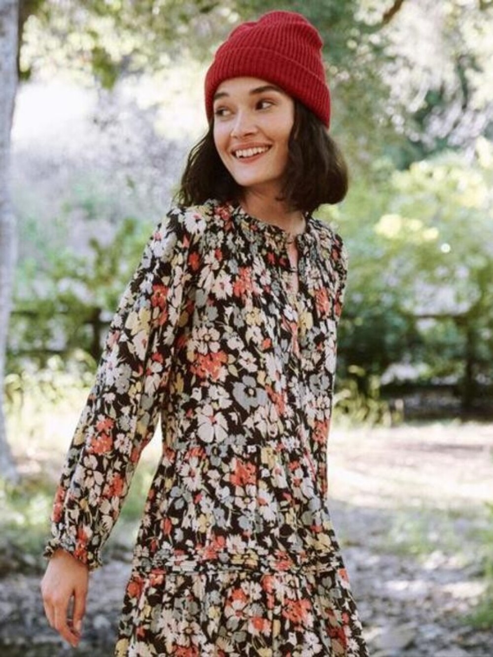 The Great. The Pasture Midi Dress Meadow Floral Size 3 Cottagecore - Picture 2 of 9